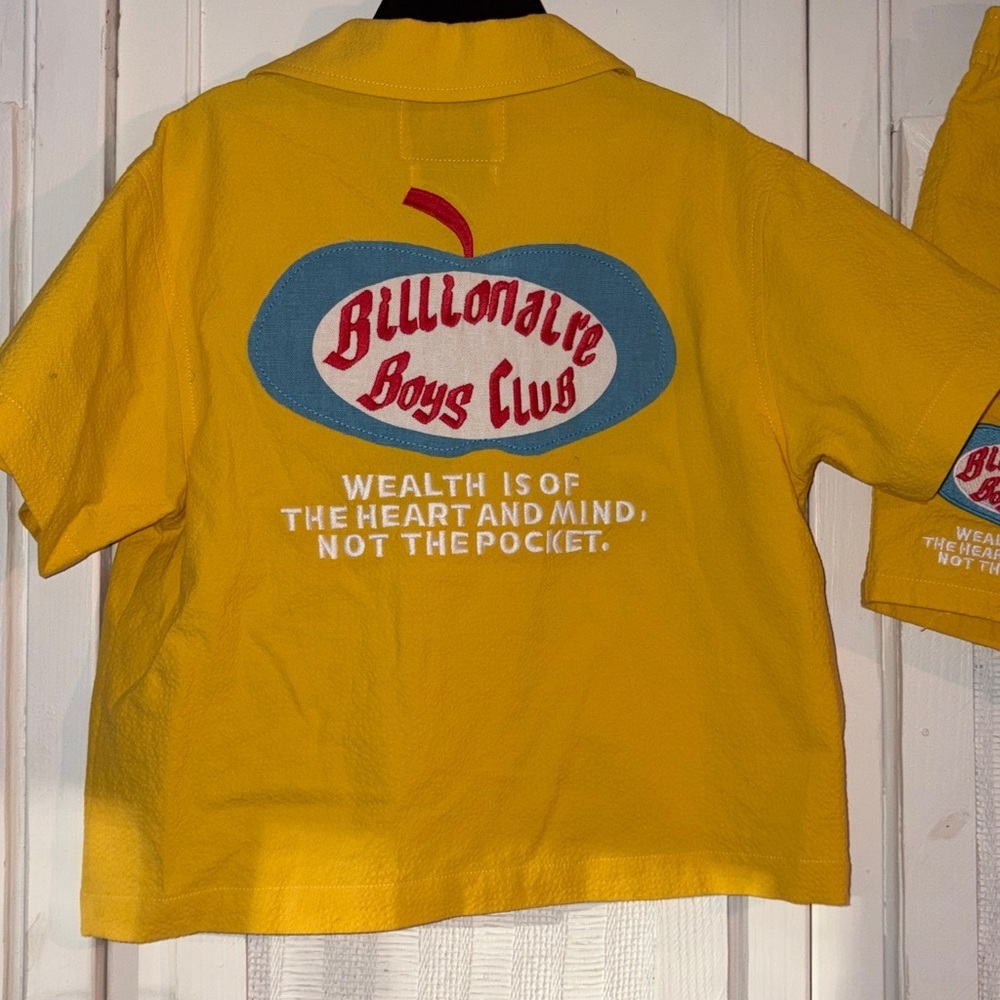 Billionaire Boys Club kids honeycrisp Boys Size 5/6 button up embroidered outfit - Picture 6 of 8